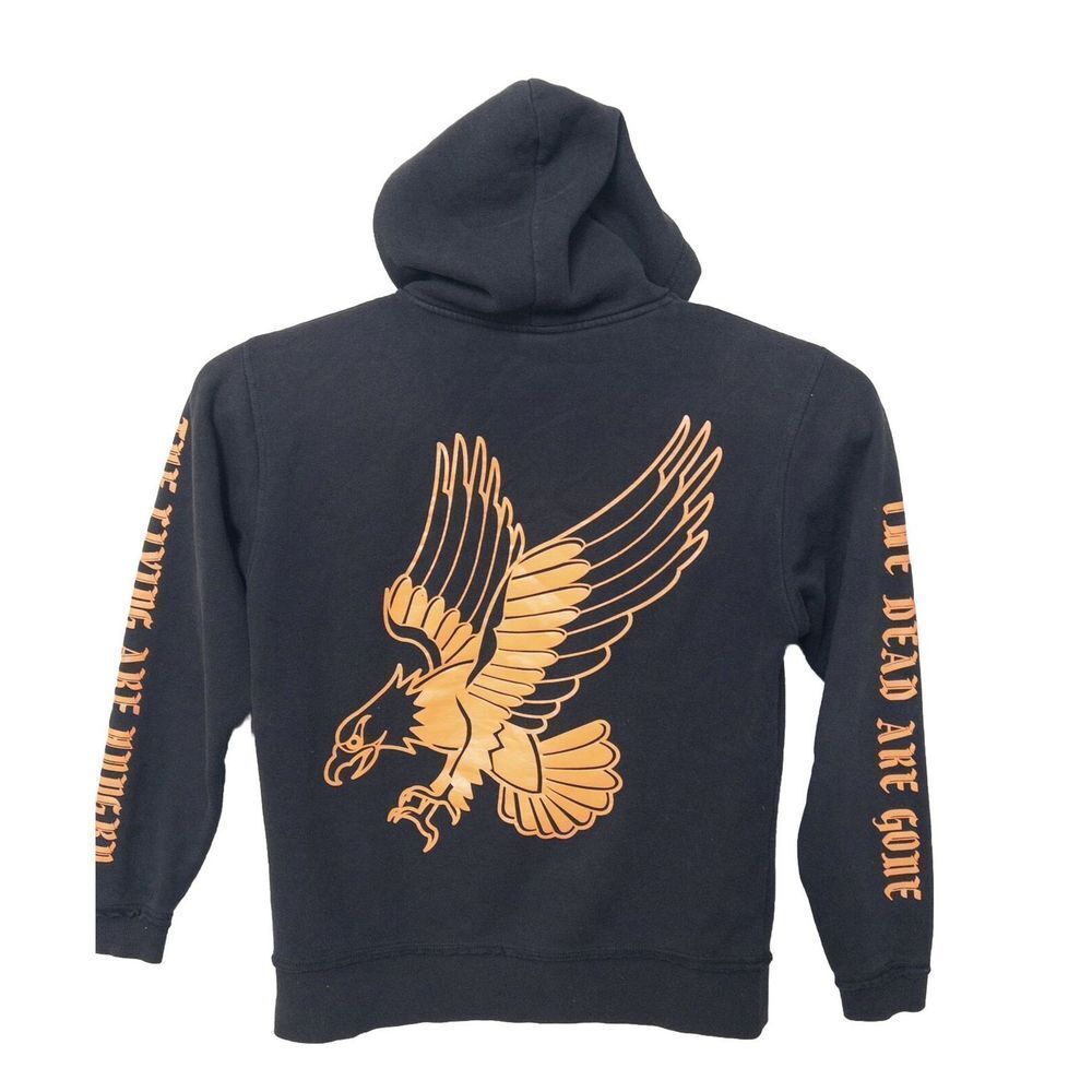 Shock Mansion Hoodie Mens Small. Fortune Favors The Bold. Thumb Holes On Sleeve — image 8 of 8
